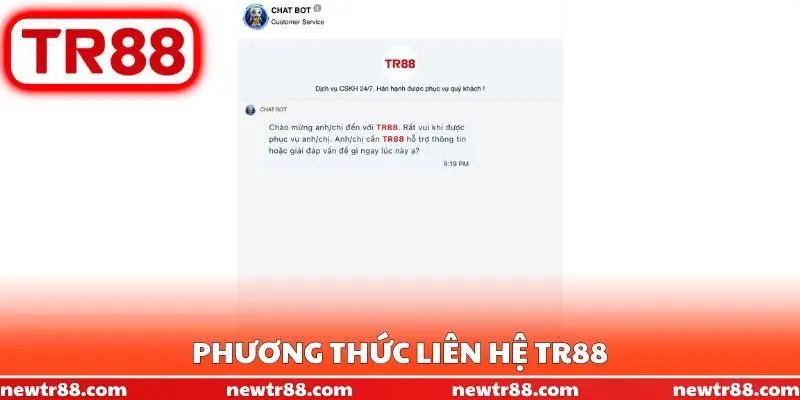 Phương thức liên hệ TR88