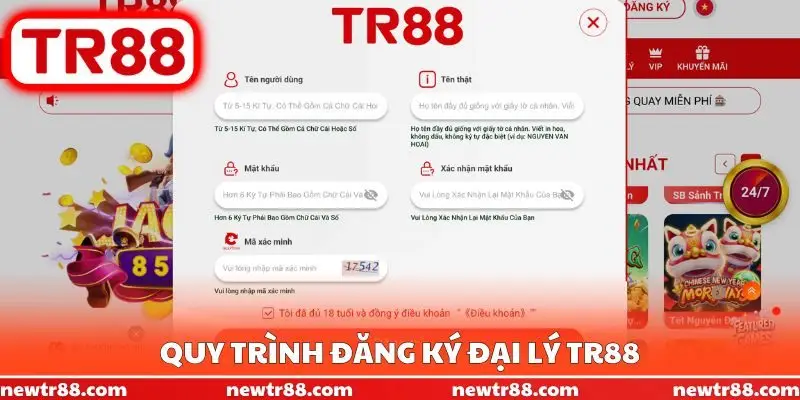 Quy trình đăng ký đại lý TR88